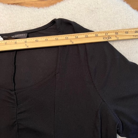 Lane Bryant Womens Black Rayon Spandex Blend Short Sleeve Midi Dress Size 14/16 - Picture 13 of 14